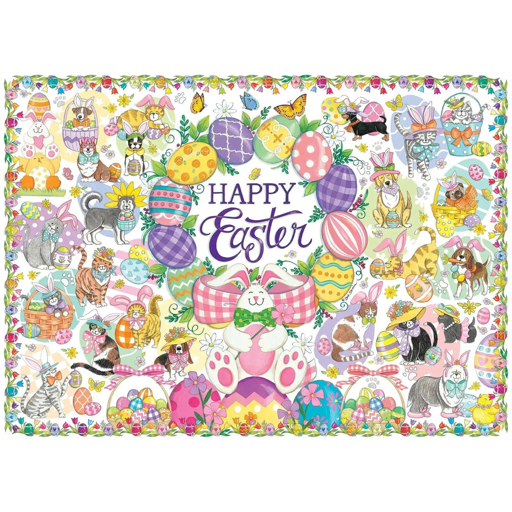 Happy Easter 350 Piece Family Jigsaw Puzzle Cobble Hill (ONLINE ORDER ONLY)