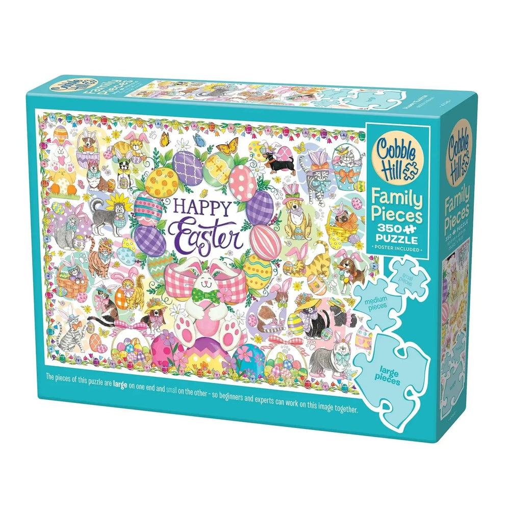 Happy Easter 350 Piece Family Jigsaw Puzzle Cobble Hill (ONLINE ORDER ONLY)