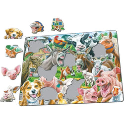 Happy Farm Selfie 33 Piece Tray Jigsaw Puzzle Larsen