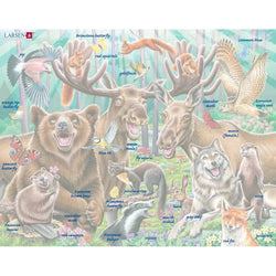 Happy Forest Selfie 42 Piece Tray Jigsaw Puzzle Larsen