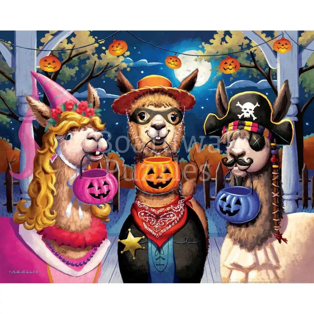 Happy Llama-ween 210 Piece Jigsaw Puzzle Boardwalk (ONLINE ORDER ONLY)