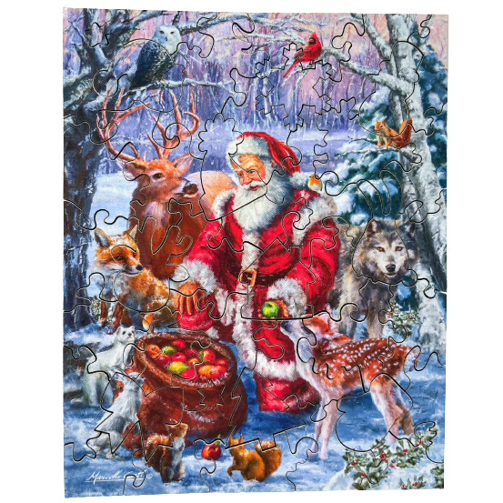 Happy New Year 40 Piece Mini Wooden Jigsaw Puzzle Geek Toys (ONLINE ORDER ONLY)