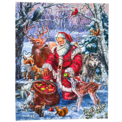 Happy New Year 40 Piece Mini Wooden Jigsaw Puzzle Geek Toys (ONLINE ORDER ONLY)