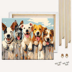 Happy Dogs - Paint By Numbers Kit