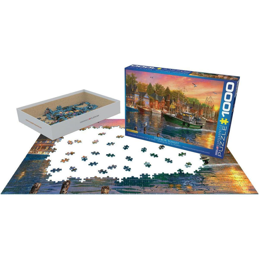 Harbor Sunset 1000 Piece Jigsaw Puzzle Eurographics (ONLINE ORDER ONLY)