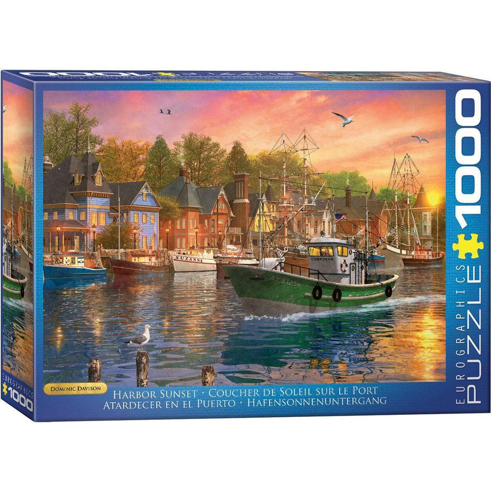 Harbor Sunset 1000 Piece Jigsaw Puzzle Eurographics (ONLINE ORDER ONLY)
