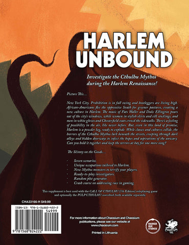 Call of Cthulhu: Harlem Unbound 2nd Edition (ONLINE ORDER ONLY)