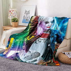Harley Quinn Blanket Flannel Throw Room Decoration (Online Order Only)