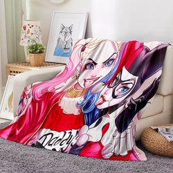 Harley Quinn Blanket Flannel Throw Room Decoration (Online Order Only)