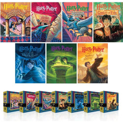 Harry Potter Collector's Set of 7 Book Cover 100 Piece Mini Jigsaw Puzzles NYPC (ONLINE ORDER ONLY)