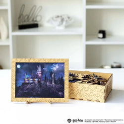 Harry Potter Hogwarts Castle at Night Wooden 338 Piece Jigsaw Puzzle Woods Story