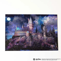 Harry Potter Hogwarts Castle at Night Wooden 338 Piece Jigsaw Puzzle Woods Story
