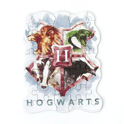 Harry Potter Hogwarts Crest 25 Piece Mini Shaped Jigsaw Puzzle Paper House