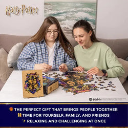 Harry Potter Hogwarts Crest Wooden Jigsaw Puzzle Woods Story