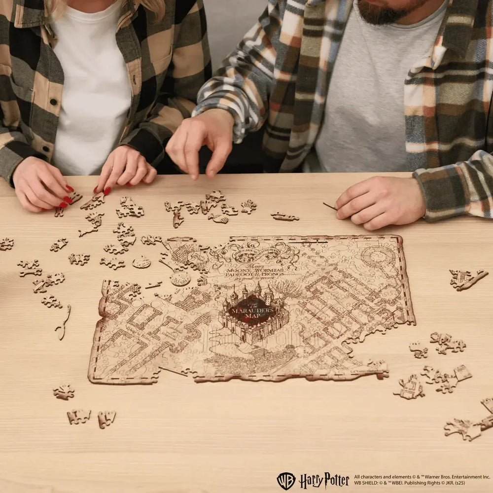 Harry Potter Marauder's Map Wooden Jigsaw Puzzle Woods Story