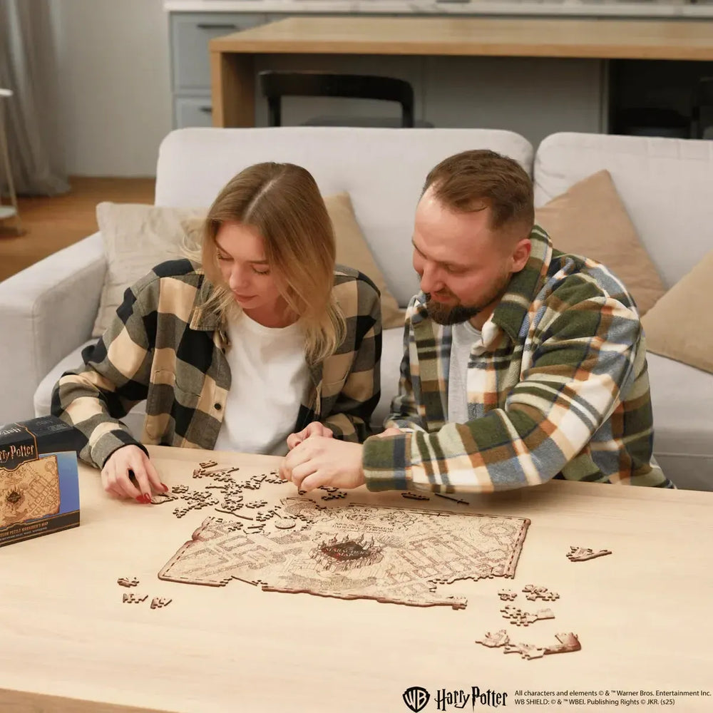 Harry Potter Marauder's Map Wooden Jigsaw Puzzle Woods Story