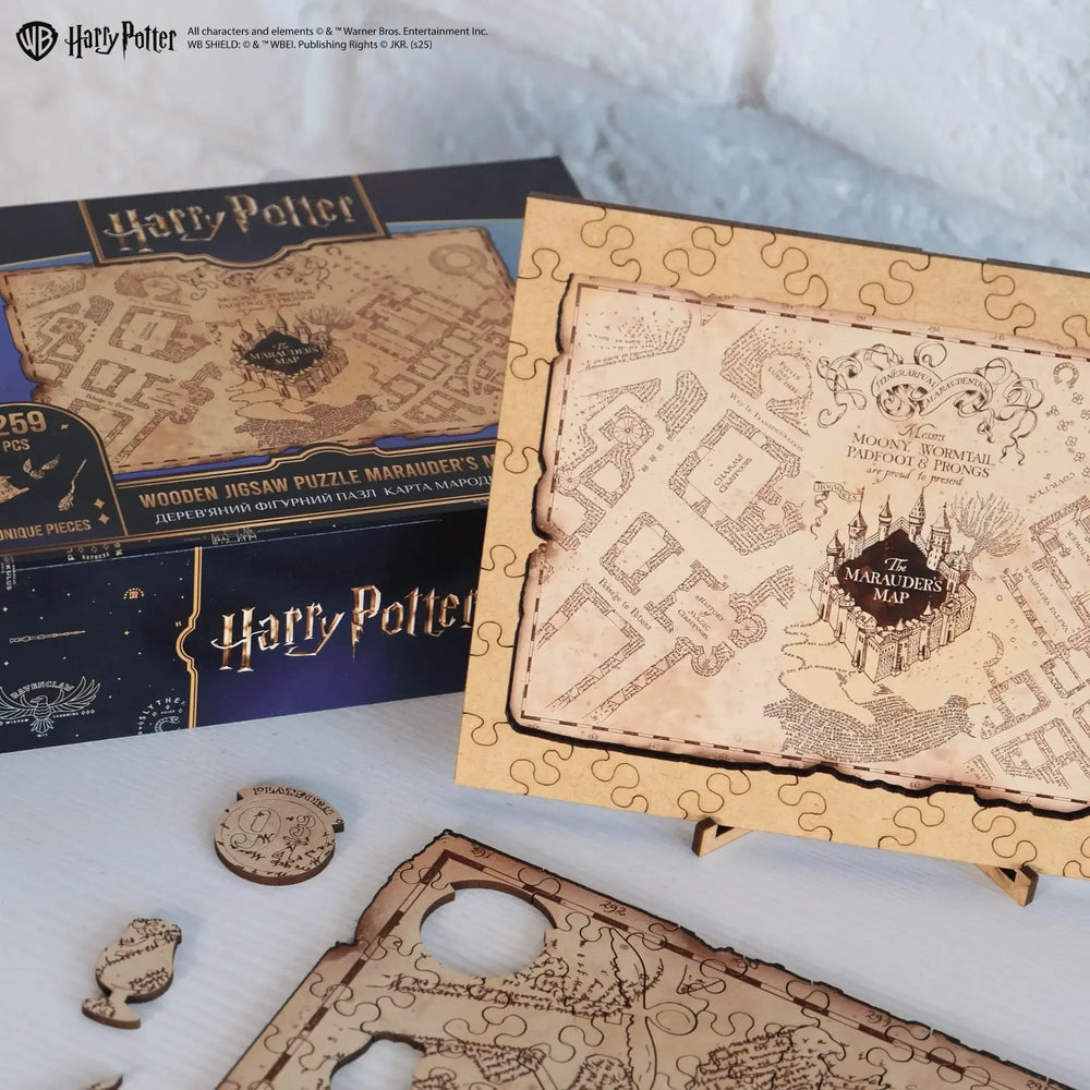 Harry Potter Marauder's Map Wooden Jigsaw Puzzle Woods Story
