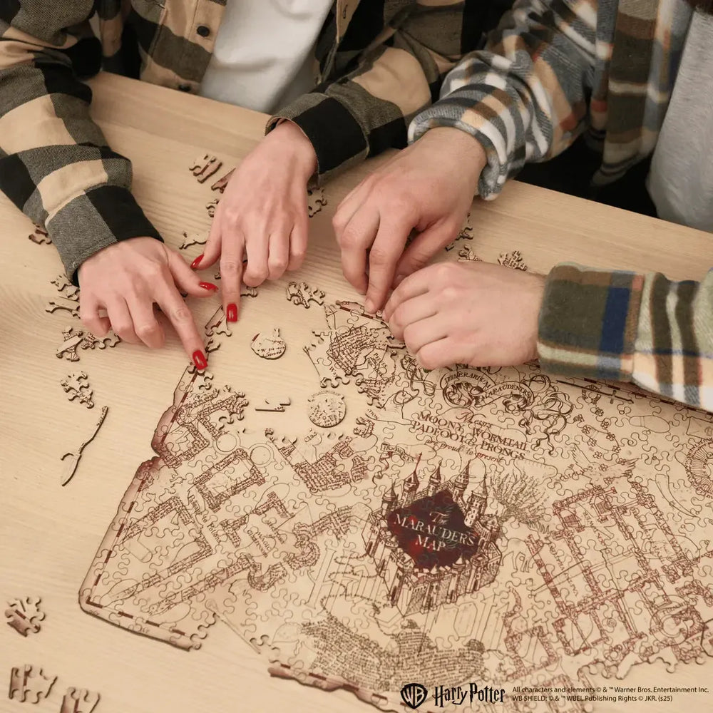 Harry Potter Marauder's Map Wooden Jigsaw Puzzle Woods Story