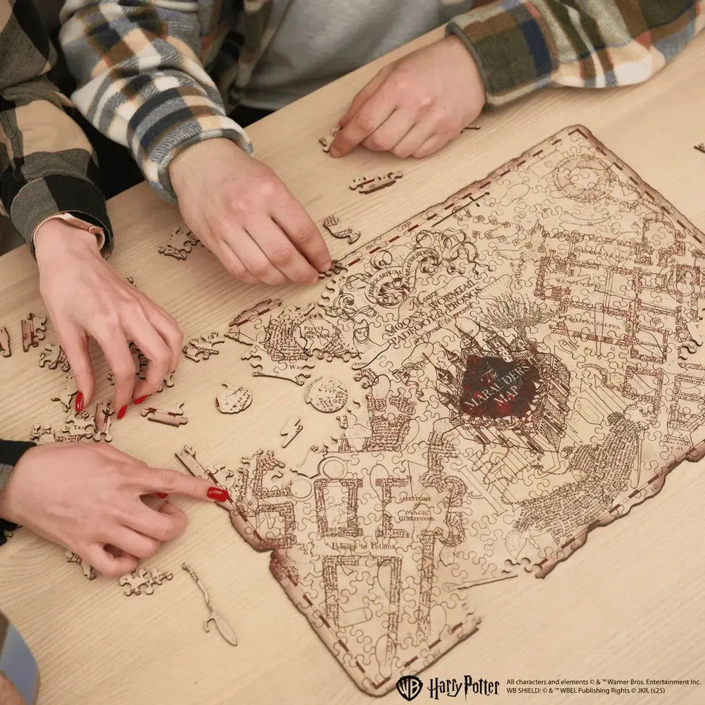 Harry Potter Marauder's Map Wooden Jigsaw Puzzle Woods Story