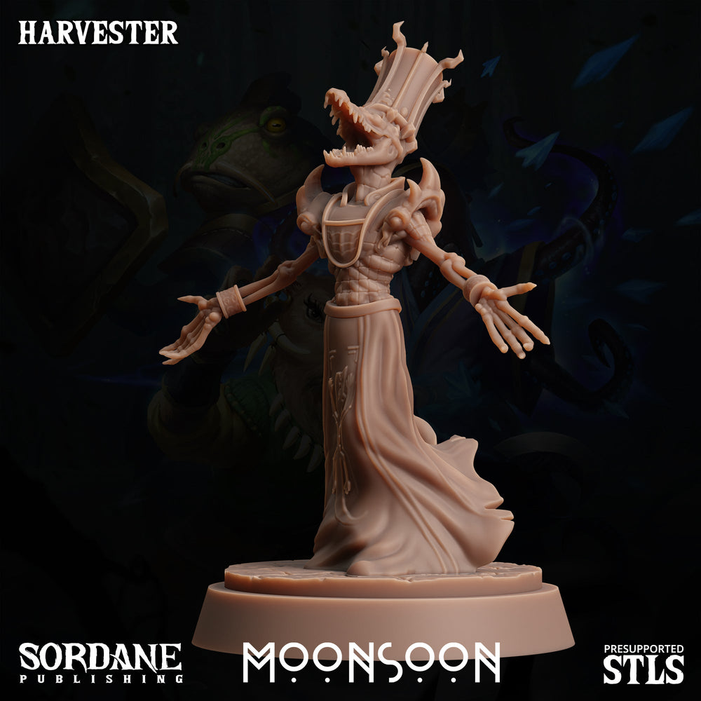3D Printed Sordane Publishing Harvester Moonsoon 28 32mm D&D (Online Only)