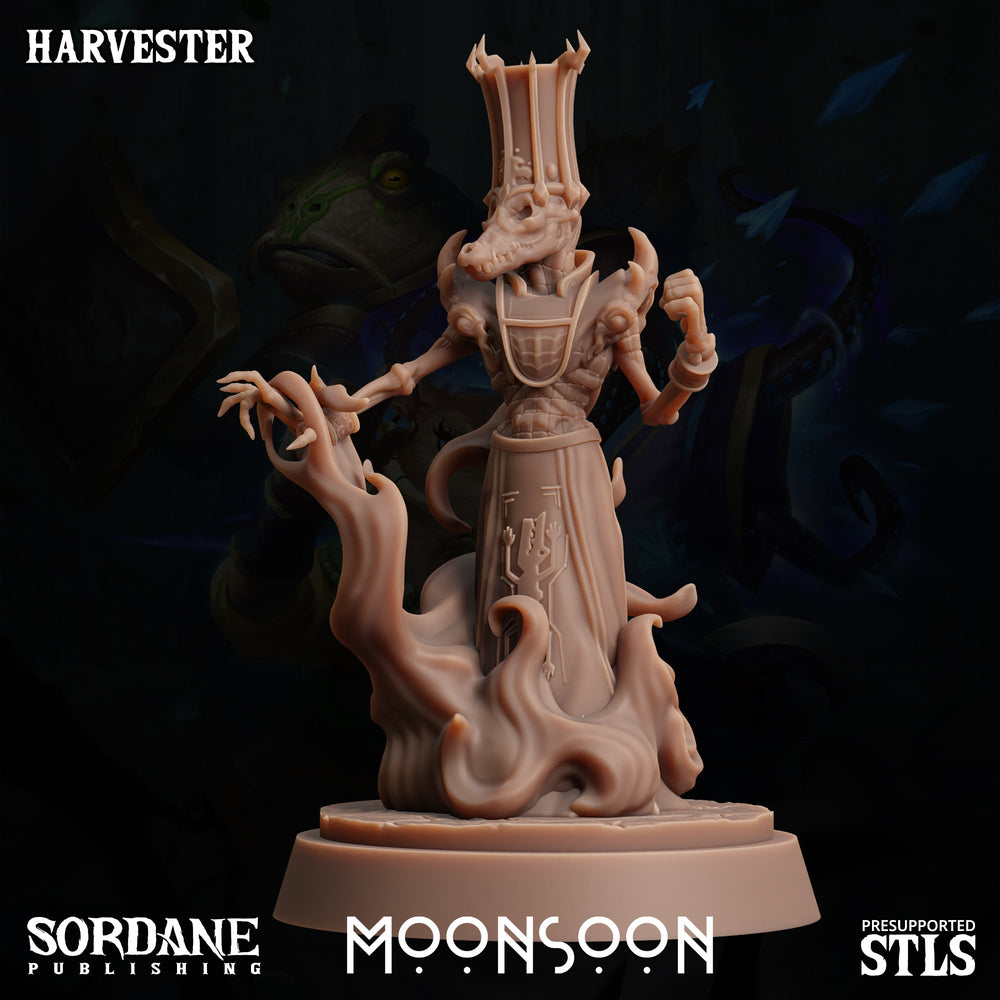 3D Printed Sordane Publishing Harvester Moonsoon 28 32mm D&D (Online Only)