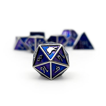 Hati - Norse Themed Metal Dice Set (Online Only)
