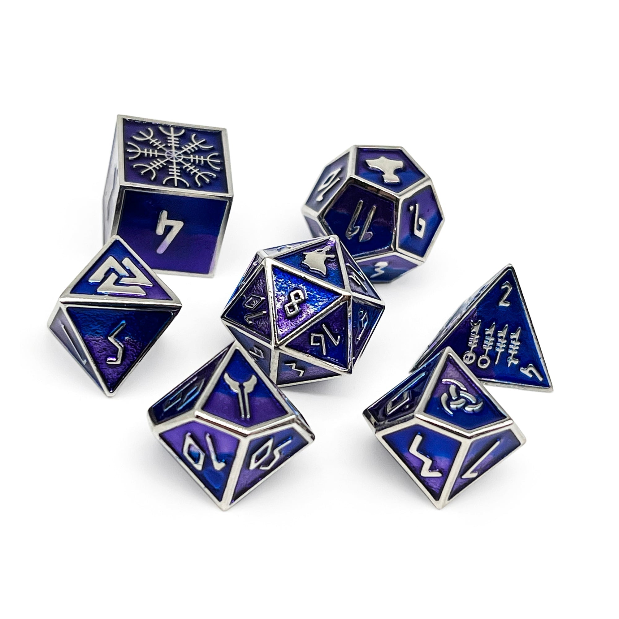 Hati - Norse Themed Metal Dice Set (Online Only)