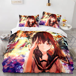 Hatsune Miku Pattern Bedding Set Quilt Cover Room Decoration (Online Order Only)