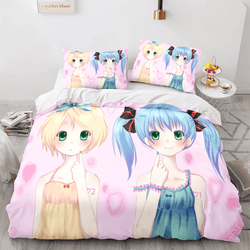 Hatsune Miku Pattern Bedding Set Quilt Cover Room Decoration (Online Order Only)