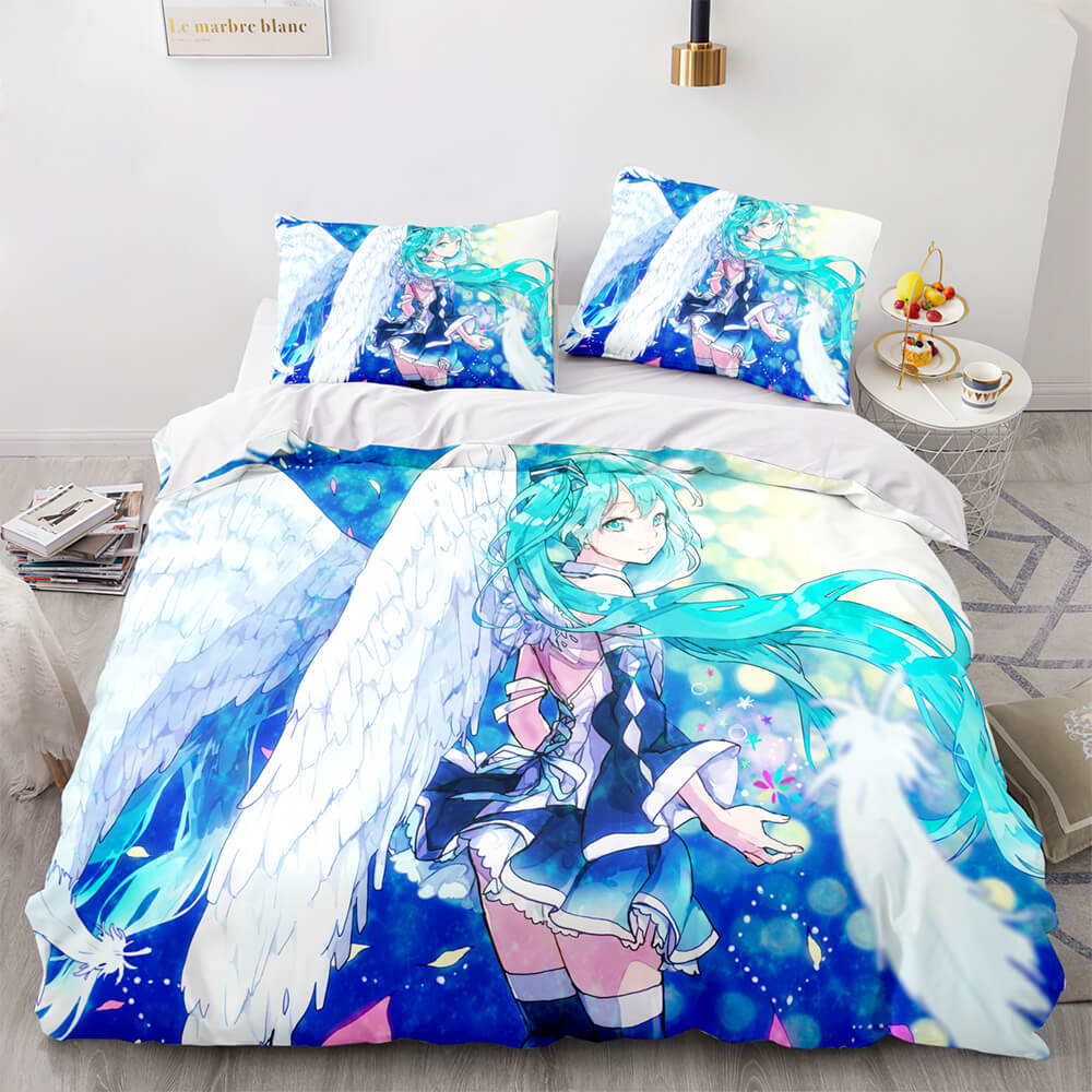 Hatsune Miku Pattern Bedding Set Quilt Cover Room Decoration (Online Order Only)