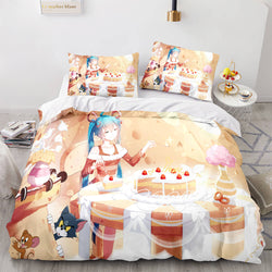 Hatsune Miku Pattern Bedding Set Quilt Cover Room Decoration (Online Order Only)