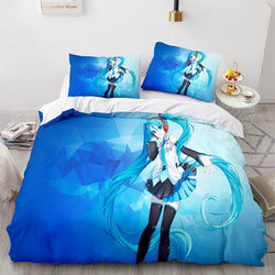 Hatsune Miku Cosplay Bedding Set Kids Quilt Cover (Online Order Only)