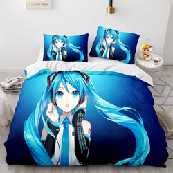 Hatsune Miku Cosplay Bedding Set Kids Quilt Cover (Online Order Only)