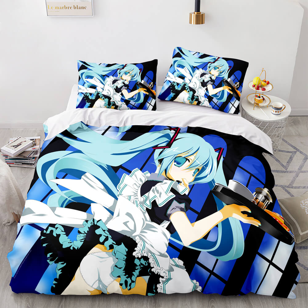 Hatsune Miku Pattern Bedding Set Quilt Cover Room Decoration (Online Order Only)