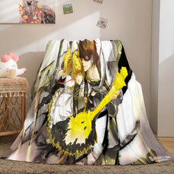 Hatsune Miku Cosplay Flannel Blanket Throw Soft Plush Bedding Sets (Online Order Only)