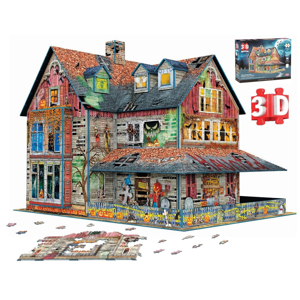Haunted House 1100 Piece 3D Jigsaw Puzzle Eurographics (ONLINE ORDER ONLY)