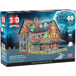 Haunted House 1100 Piece 3D Jigsaw Puzzle Eurographics (ONLINE ORDER ONLY)