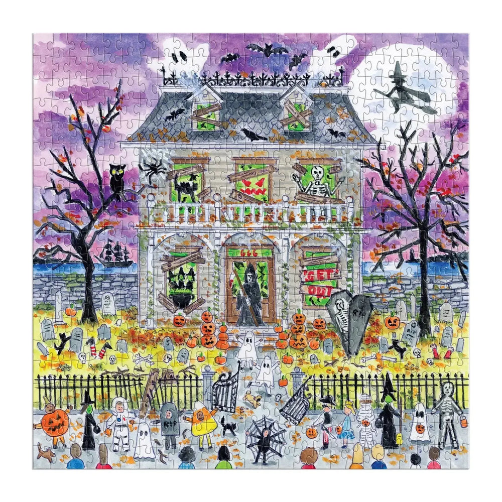 Haunted House 500 Piece Glow in the Dark Jigsaw Puzzle Galison (ONLINE ORDER ONLY)
