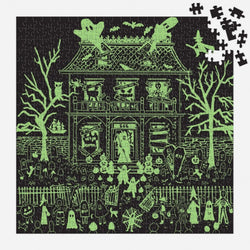 Haunted House 500 Piece Glow in the Dark Jigsaw Puzzle Galison (ONLINE ORDER ONLY)
