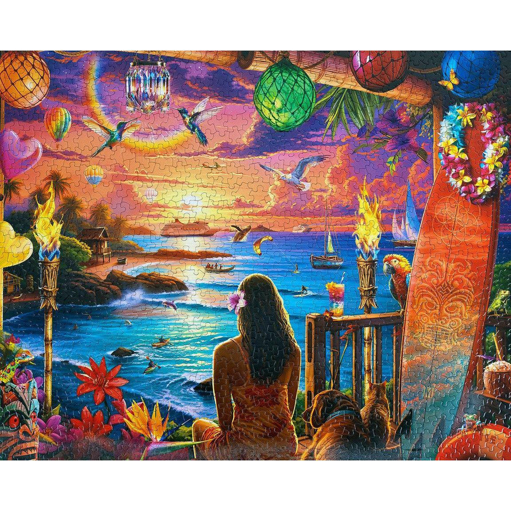 Hawaiian Oasis 1000 Piece Jigsaw Puzzle Springbok (ONLINE ORDER ONLY)