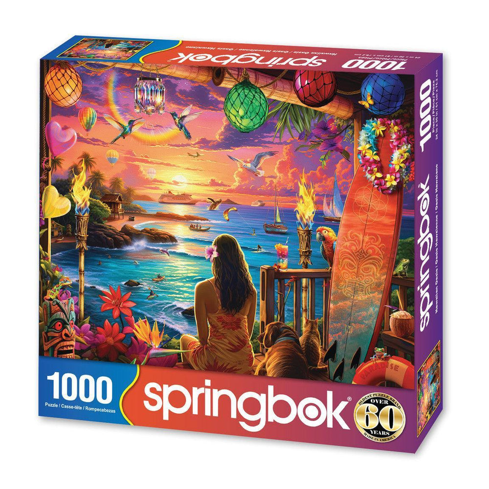 Hawaiian Oasis 1000 Piece Jigsaw Puzzle Springbok (ONLINE ORDER ONLY)
