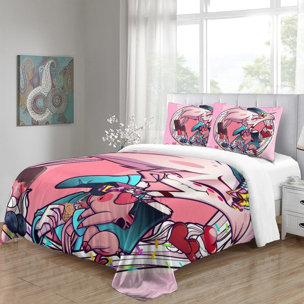 Hazbin Hotel Bedding Set Duvet Cover Without Filler (Online Order Only)