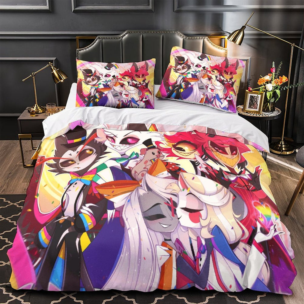 Hazbin Hotel Bedding Set Duvet Cover Without Filler (Online Order Only)