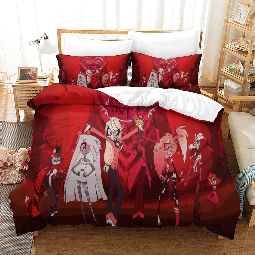 Hazbin Hotel Bedding Set Duvet Cover Without Filler (Online Order Only)