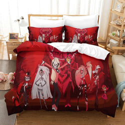 Hazbin Hotel Bedding Set Duvet Cover Without Filler (Online Order Only)