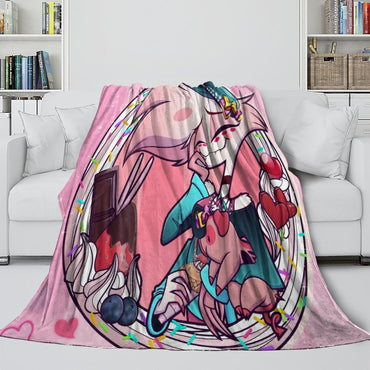 Hazbin Hotel Blanket Flannel Fleece Throw Room Decoration (Online Order Only)