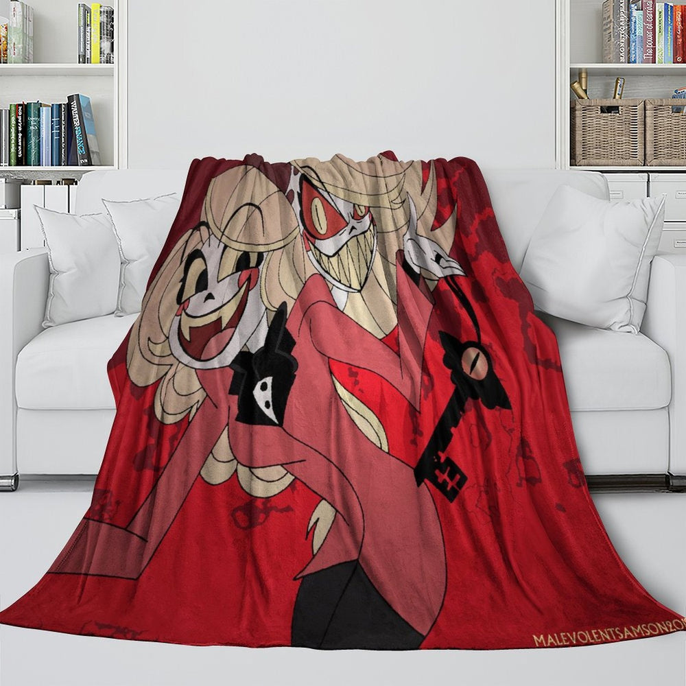 Hazbin Hotel Blanket Flannel Fleece Throw Room Decoration (Online Order Only)