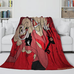 Hazbin Hotel Blanket Flannel Fleece Throw Room Decoration (Online Order Only)