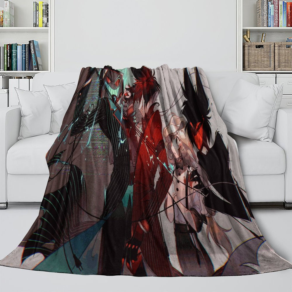 Hazbin Hotel Blanket Flannel Fleece Throw Room Decoration (Online Order Only)