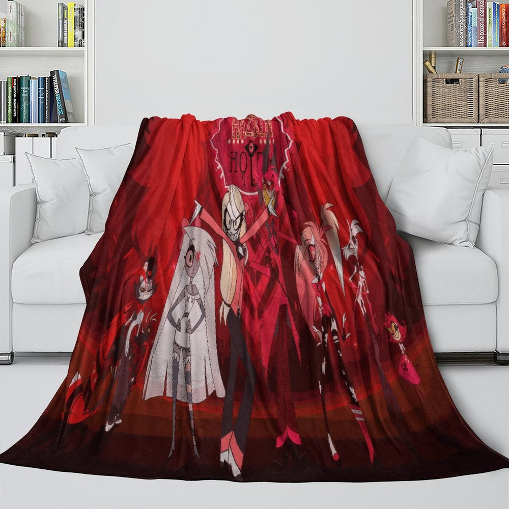 Hazbin Hotel Blanket Flannel Fleece Throw Room Decoration (Online Order Only)